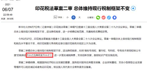 印花稅新政落地 技術轉讓最新稅率與申報全攻略